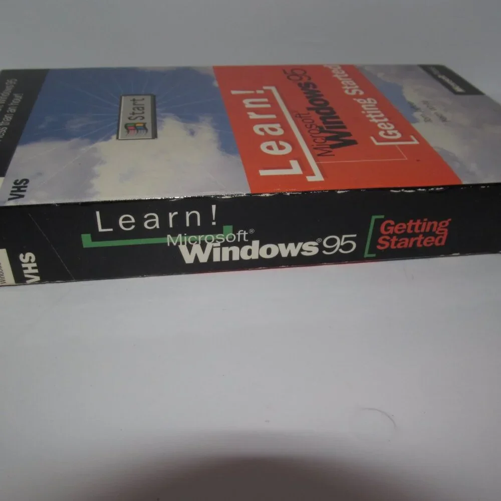 Microsoft Windows 95 Start! Learn! Vintage VHS Tape WinStruct Microsoft Press